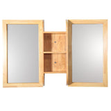 Fresca Bellezza 54" Natural Wood Mirrors with Shelf Combination