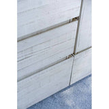 Fresca Formosa Modern 84" Rustic White Floor Standing Double Sink Vanity Set | FVN31-361236RWH-FC