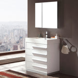 Fresca Livello 30" Modern Bathroom Vanity w/ Medicine Cabinet