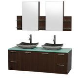 Wyndham Collection Amare 60" Double Bathroom Vanity Set with Mirror