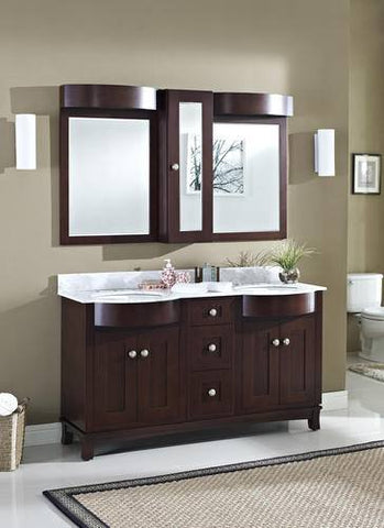 American Imaginations 60" Double Bathroom Vanity AI-1105