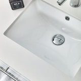 Lucera 42" White Modern Wall Hung Undermount Sink Bathroom Vanity Set