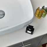 Lucera 60" Gray Modern Single Vessel Sink Bathroom Vanity Set
