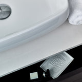Lucera 48" Espresso Modern Single Vessel Sink Bathroom Vanity Set