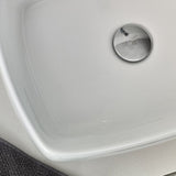 Lucera 42" White Modern Wall Hung Vessel Sink Modern Bathroom Vanity Set