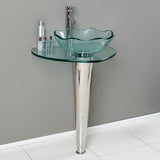 Fresca Netto 24" Modern Glass Bathroom Pedestal