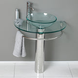 Fresca Attrazione 30" Modern Glass Bathroom Pedestal