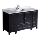 Fresca Oxford 54" Traditional Bathroom Cabinets w/ Top & Sink