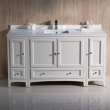 Fresca Oxford 60" Traditional Bathroom Cabinets w/ Top & Sink