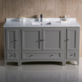 Fresca Oxford 60" Traditional Bathroom Cabinets w/ Top & Sink