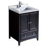 Fresca Oxford 24" Traditional Bathroom Cabinet w/ Top & Sinks