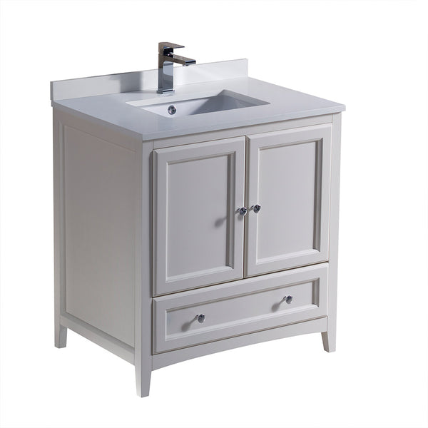 Fresca Oxford 30" Traditional Bathroom Cabinet w/ Top & Sink
