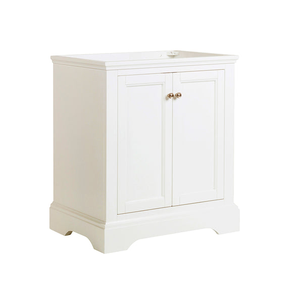 Fresca Windsor 30" Matte White Traditional Bathroom Cabinet | FCB2430WHM