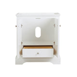 Fresca Windsor 30" Matte White Traditional Bathroom Cabinet | FCB2430WHM