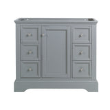 Fresca Windsor 40" Gray Textured Traditional Bathroom Cabinet | FCB2440GRV