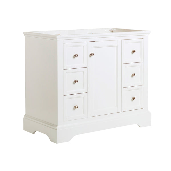 Fresca Windsor 40" Matte White Traditional Bathroom Cabinet | FCB2440WHM