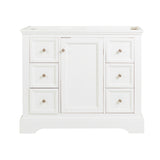 Fresca Windsor 40" Matte White Traditional Bathroom Cabinet | FCB2440WHM