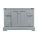 Fresca Windsor 48" Gray Textured Traditional Bathroom Cabinet | FCB2448GRV