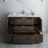 Fresca Formosa 53" Floor Standing Modern Bathroom Cabinet | FCB31-123012ACA-FC