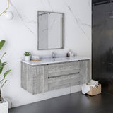 Fresca Formosa Modern 54" Ash Wall Hung Bathroom Vanity | FCB31-123012ASH-CWH-U