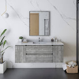 Fresca Formosa Modern 54" Ash Wall Hung Bathroom Vanity | FCB31-123012ASH-CWH-U