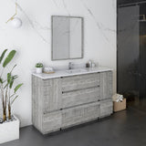 Fresca Formosa Modern 54" Ash Freestanding Bathroom Vanity | FCB31-123012ASH-FC-CWH-U