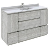 Fresca Formosa Modern 53" Ash Floor Standing Bathroom Base Cabinet | FCB31-123012ASH-FC