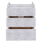 Fresca Formosa Modern 53" Rustic White Floor Standing Bathroom Base Cabinet | FCB31-123012RWH-FC