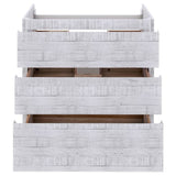 Fresca Formosa Modern 59" Rustic White Floor Standing Bathroom Base Cabinet | FCB31-123612RWH-FC