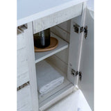 Fresca Formosa Modern 58" Rustic White Freestanding Double Sink Bathroom Base Cabinet | FCB31-241224RWH-FC