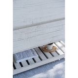 Fresca Formosa Modern 58" Rustic White Freestanding Open Bottom Double Sink Bathroom Base Cabinet | FCB31-241224RWH-FS