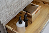 Fresca Formosa Modern 48" Ash Floor Standing Double Sink Bathroom Vanity | FCB31-2424ASH-FC-CWH-U