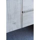 Fresca Formosa Modern 70" Rustic White Wall Hung Double Sink Bathroom Base Cabinet | FCB31-301230RWH
