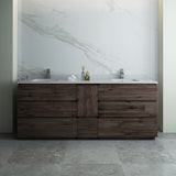 Fresca Formosa 82" Floor Standing Double Sink Modern Bathroom Cabinet | FCB31-361236ACA-FC