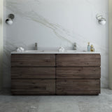 Fresca Formosa 70" Floor Standing Double Sink Modern Bathroom Cabinet | FCB31-3636ACA-FC
