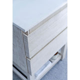 Fresca Formosa Modern 70" Rustic White Floor Standing Open Bottom Double Sink Bathroom Base Cabinet | FCB31-3636RWH-FS