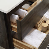Fresca Formosa 24" Floor Standing Modern Bathroom Cabinet w/ Top  Sink | FCB3124ACA-FC-CWH-U