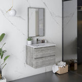 Fresca Formosa Modern 24" Ash Wall Hung Bathroom Vanity | FCB3124ASH-CWH-U