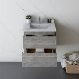 Fresca Formosa Modern 23" Ash Wall Hung Bathroom Base Cabinet | FCB3124ASH