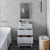 Fresca Formosa Modern 24" Rustic White Floor Standing Open Bottom Bathroom Vanity | FCB3124RWH-FS-CWH-U