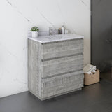 Fresca Formosa Modern 29" Ash Floor Standing Bathroom Base Cabinet | FCB3130ASH-FC
