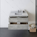 Fresca Formosa Modern 36" Ash Wall Hung Bathroom Vanity | FCB3136ASH-CWH-U
