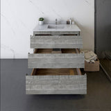 Fresca Formosa Modern 35" Ash Floor Standing Bathroom Base Cabinet | FCB3136ASH-FC