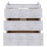 Fresca Formosa Modern 35" Rustic White Floor Standing Bathroom Base Cabinet | FCB3136RWH-FC