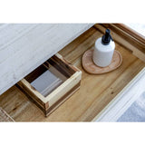 Fresca Formosa Modern 35" Rustic White Floor Standing Open Bottom Bathroom Base Cabinet | FCB3136RWH-FS