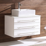 Fresca Modello 32" Modern Bathroom Cabinet w/ Top & Vessel Sink
