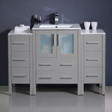 Fresca Torino 48" Gray Modern Bathroom Cabinets w/ Integrated Sink