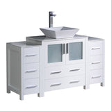 Fresca Torino 54" Modern Bathroom Cabinets w/ Top & Vessel Sink