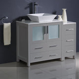 Fresca Torino 42" Modern Bathroom Cabinets w/ Top & Vessel Sink