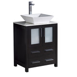 Fresca Torino 24" Modern Bathroom Cabinet w/ Top &Vessel Sink